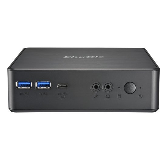 Shuttle XPC Nano PC NC40U5, Intel Core i5-1235U, 1x HDMI, 1x DP,1xUSB-C/DP, 6x USB3.2, 1x 2.5" bay, 2x M.2, 1x LAN, RAID, fonctionnement permanent 24/7, attaches VESA