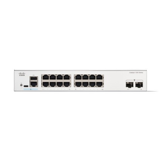 Cisco C1200-16T-2G commutateur réseau Géré L2/L3 Gigabit Ethernet (10/100/1000) Blanc