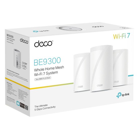 TP-Link Deco BE65 Pro Tri-bande (2,4 GHz / 5 GHz / 6 GHz) Wi-Fi 7 (802.11be) Blanc 3 Interne