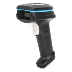 Manhattan Scanner code-barres 2D sans fil, profondeur de lecture 250 mm, portée effective jusqu'à 80 m (ligne de vue), lumière ambiante max. 100 000 lux, noir, câble de charge USB-A vers USB-C (1 m) inclus, garantie 3 ans
