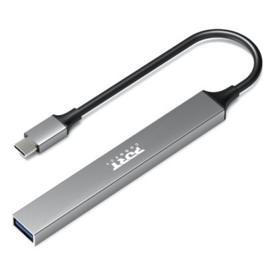 Port Designs 900163 hub & concentrateur USB Type-C 5000 Mbit/s Argent