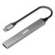 Port Designs 900163 hub & concentrateur USB Type-C 5000 Mbit/s Argent