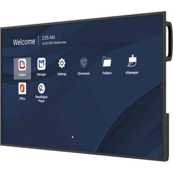 Viewsonic CDE4314-2C Écran d'affichage dynamique Écran plat de signalisation numérique 109,2 cm (43") LCD Wifi 500 cd/m² 4K Ultra HD Noir Intégré dans le processeur Android 14 24/7