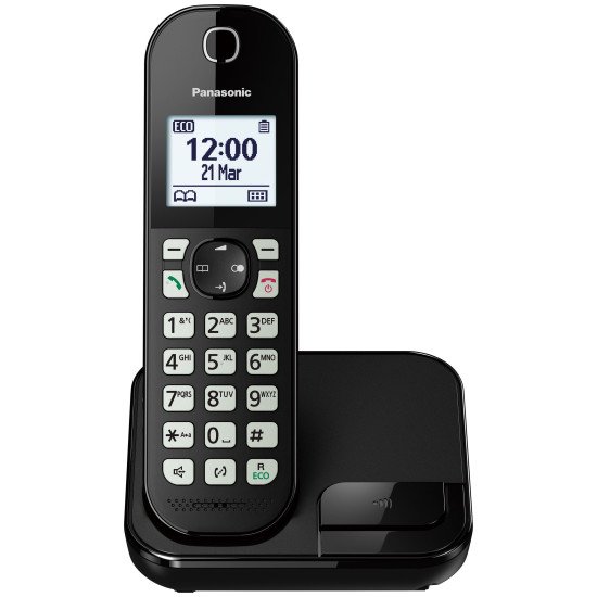 Panasonic KX-TGC450GB téléphone Téléphone DECT Identification de l'appelant Noir