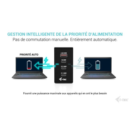 i-tec 140W Intelligent Multiport USB Charger