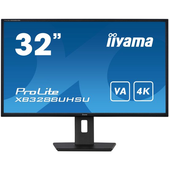 iiyama ProLite XB3288UHSU-B5 écran PC 80 cm (31.5") 3840 x 2160 pixels 4K Ultra HD LCD Noir