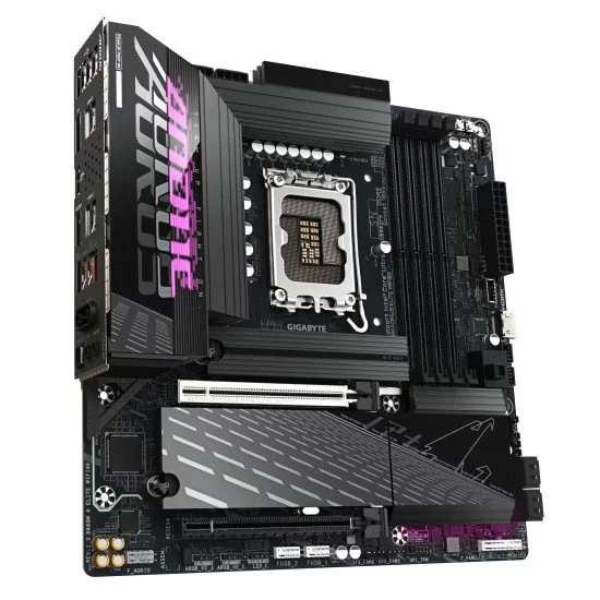 GIGABYTE B860M AORUS ELITE WIFI6E Carte mère - Processeurs Intel Core Ultra, VRM 12+1+2+1 phases, jusqu'à 9200MHz DDR5, 1xPCIe 5.0 + 2xPCIe 4.0 M.2, LAN 2,5 GbE, WIFI 6E, Thunderbolt GIGABYTE B860M AORUS ELITE WIFI6E Carte mère - Processeurs Intel Core Ultra, VRM 12+1+2+1 phases, jusqu'à 9200MHz DDR5, 1xPCIe 5.0 + 2xPCIe 4.0 M.2, LAN 2,5 GbE, WIFI 6E, Thunderbolt