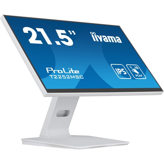 iiyama ProLite écran PC 54,6 cm (21.5") 1920 x 1080 pixels Full HD LCD Écran tactile Table Blanc