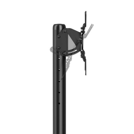 Manhattan Chariot pour TV/moniteurs, écrans 13"–42", Compatibilité VESA : de 75x75 à 200x200 mm (vérifiez les dimensions des quatre trous de fixation à l'arrière), charge max. 20 kg, 6 hauteurs, support