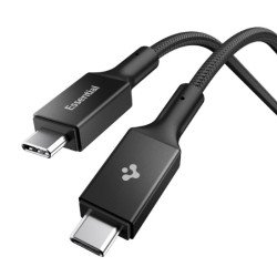Spigen Essential EB10010CC câble USB USB 3.2 Gen 1 (3.1 Gen 1) 1 m USB C 5 Gbit/s 100 W Noir