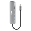 Port Designs 900162 hub & concentrateur USB Type-C Argent Port Designs 900162 hub & concentrateur USB Type-C Argent