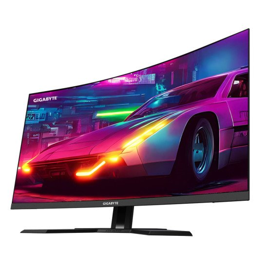 GIGABYTE M32QC Moniteur de jeu incurvé 31,5" QHD - 2560 x 1440, 1500R, 165Hz, 1ms, 350 cd/m², FreeSync Premium Pro, Display HDR400, HDMI 2.0, DisplayPort 1.2