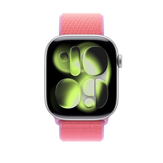 Apple MHYW4ZM/A accessoire intelligent à porter sur soi Bande Rouge Polyester recyclé, Nylon recyclé, Recycled spandex