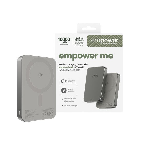 PanzerGlass empower by ® empower Bank | 10000mAh | Titanium Protection d'écran transparent Apple 1 pièce(s)