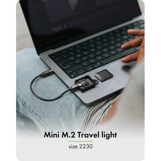 ICY BOX IB-1601MP-CU31 Boîtier de disques de stockage Enceinte ssd Noir M.2