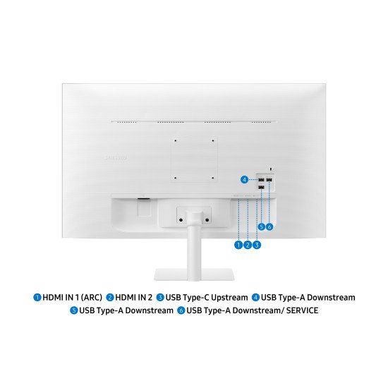Samsung M7 M70F écran PC 81,3 cm (32") 3840 x 2160 pixels 4K Ultra HD LED Blanc