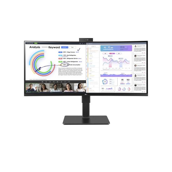 LG 34BQ77QC-B écran PC 86,4 cm (34") 3440 x 1440 pixels UltraWide Dual Quad HD LCD Noir