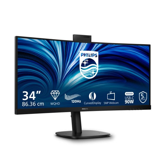 Philips 3000 series 34B2U3600CH/00 écran PC 86,4 cm (34") 3440 x 1440 pixels Wide Quad HD LCD Noir Philips 3000 series 34B2U3600CH/00 écran PC 86,4 cm (34") 3440 x 1440 pixels Wide Quad HD LCD Noir