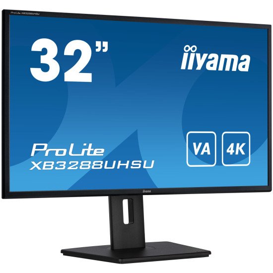 iiyama ProLite XB3288UHSU-B5 écran PC 80 cm (31.5") 3840 x 2160 pixels 4K Ultra HD LCD Noir