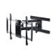 StarTech.com Support Mural Articulé Ultra Fin pour Téléviseurs à Écran Plat Jusqu'à 65" et 45kg, VESA 600x400, Conforme TAA, Profil Bas