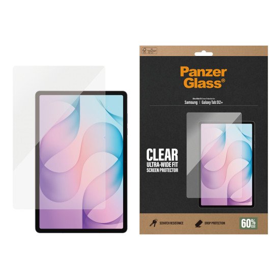 PanzerGlass ® Screen Protector Samsung Galaxy Tab S12+ | Ultra-Wide Fit Protection d'écran transparent 1 pièce(s)