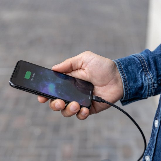 mophie USB-A Cable with Lightning Connector 3 m Noir