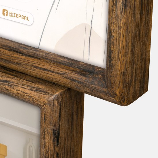 ZEP ZL486 cadre photos Multi cadre Marron