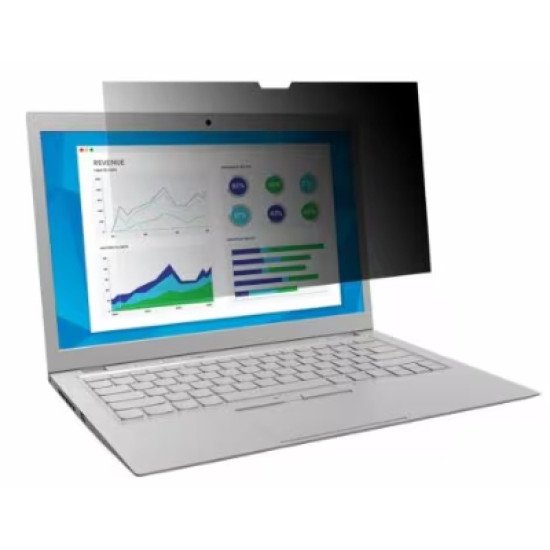 3M PF140W1B filtre anti-reflets pour écran et filtre de confidentialité 35,6 cm (14") Ordinateur portable Filtre de confidentialité sans bords pour ordinateur