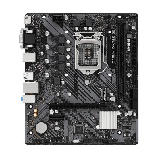 Asrock H510M-HDV/M.2 SE Intel H470 LGA 1200 (Socket H5) micro ATX