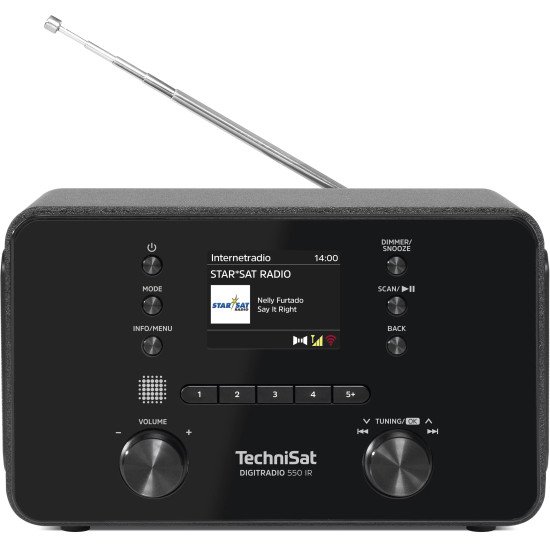 TechniSat Digitradio 550 IR Personnel Numérique Noir