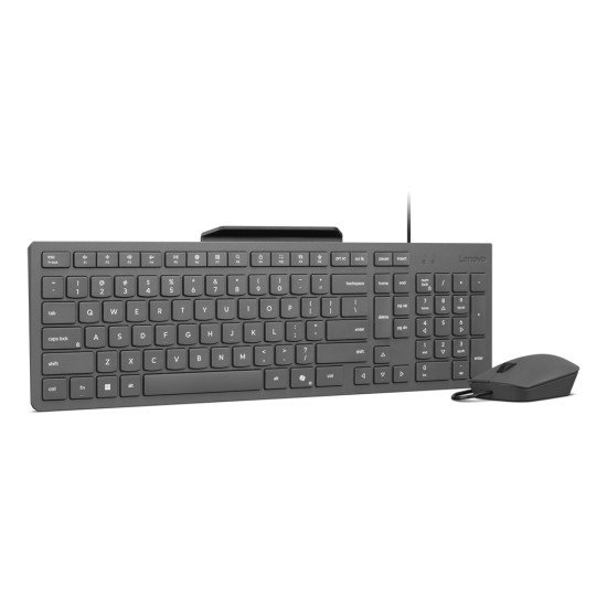 Lenovo GX31R09775 clavier Souris incluse maison/bureau USB Anglais américain Gris