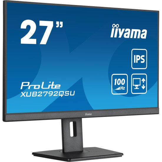 iiyama ProLite écran PC 68,6 cm (27") 2560 x 1440 pixels Full HD LED Noir