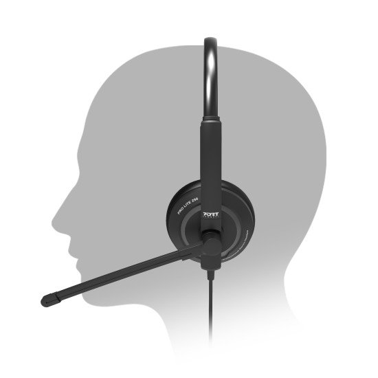 Port Designs PORT Connect 912005 casque Avec fil Arceau Appels/Musique USB Type-C / USB Type-A Noir