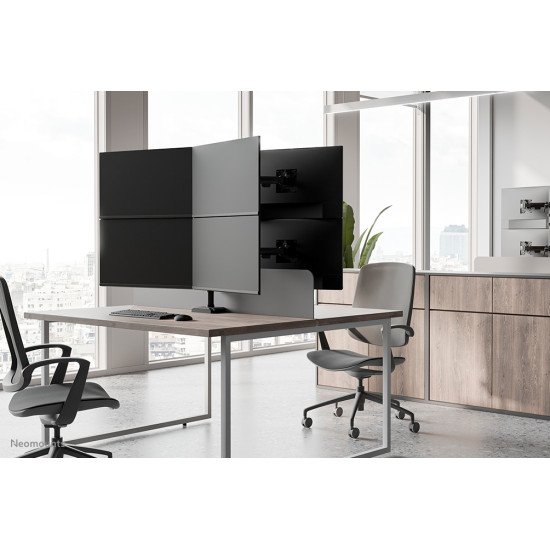 Neomounts DS60-600BL2-2 Bras de moniteur quadruple 10-32"