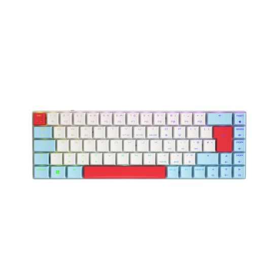 CHERRY MX-LP 2.1 Compact Wireless clavier RF sans fil + Bluetooth QWERTY Anglais Blanc