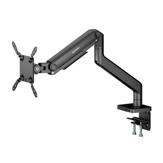Manhattan Support de bureau pour TV/moniteurs (bras à ressort à Bras articulé), écrans 13" à 42", fixation à l'arrière par pince ou passe-câble, Compatibilité VESA : de 75x75 à 200x200 mm (vérifiez les dimensions des quatre trous de fixation à l