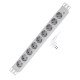 LogiLink PDU9C05 protection surtension Gris clair 9 sortie(s) CA 230 V 2 m