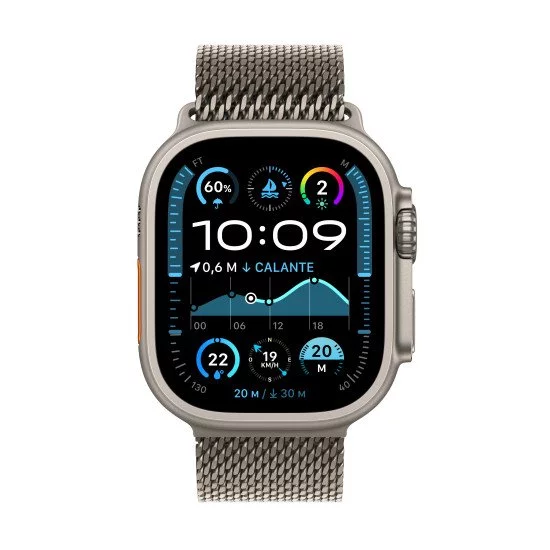Apple Watch Ultra 2 OLED 49 mm Numérique 410 x 502 pixels Écran tactile 4G Titane GPS (satellite) Apple Watch Ultra 2 OLED 49 mm Numérique 410 x 502 pixels Écran tactile 4G Titane GPS (satellite)