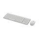 Logitech MK250 Combo clavier Souris incluse Universel RF sans fil + Bluetooth QWERTY Espagnole Blanc