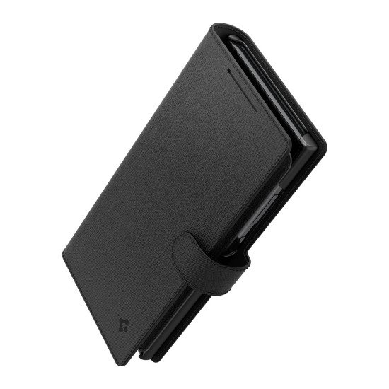 Spigen Wallet S Plus coque de protection pour téléphones portables 17,3 cm (6.8") Folio porte carte Noir