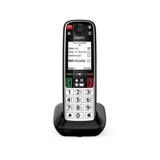 Gigaset EASY 500 Téléphone analog/dect Identification de l'appelant Noir, Argent