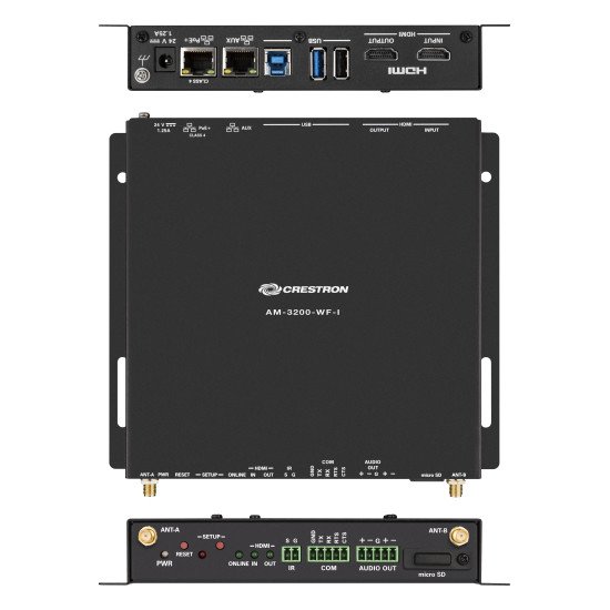 Crestron AM3-212-I KIT extension audio/video Récepteur AV Noir