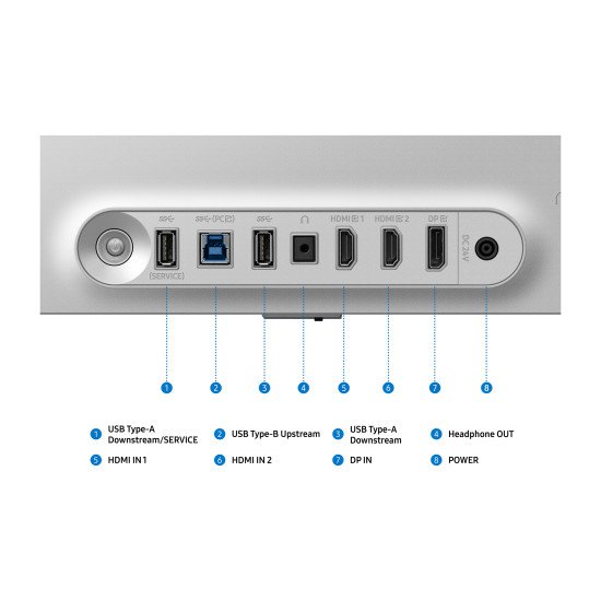 Samsung G60SF écran PC 68,6 cm (27") 2560 x 1440 pixels Quad HD OLED Argent