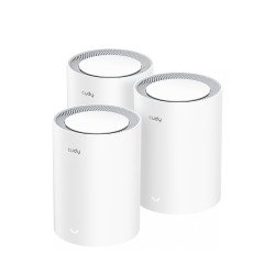 Cudy M3000 3-PACK système Wi-Fi maillé Bi-bande (2,4 GHz / 5 GHz) Wi-Fi 6 (802.11ax) Gris, Blanc 1 Interne