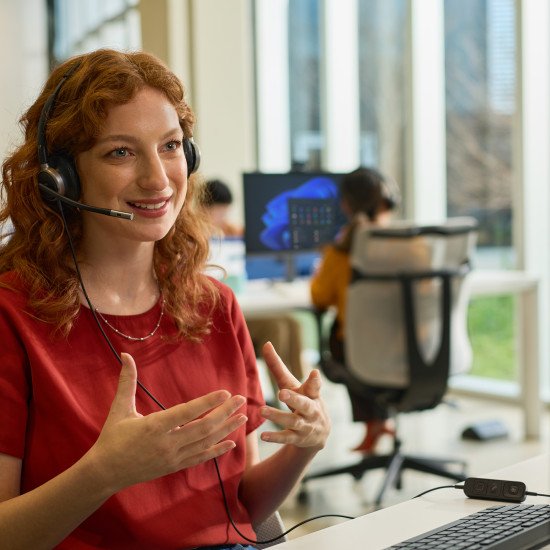 HP Poly Micro-casque filaire USB binaural Mission 625