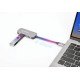 Manhattan Dock/hub USB-C, 3 ports : HDMI, USB-A, USB-C, avec Power Delivery (PD) 100 W - nécessite un chargeur USB-C externe (non inclus). Alimenté par USB (aucune alimentation externe requise) lorsque le PD n'est pas utilisé, aluminium