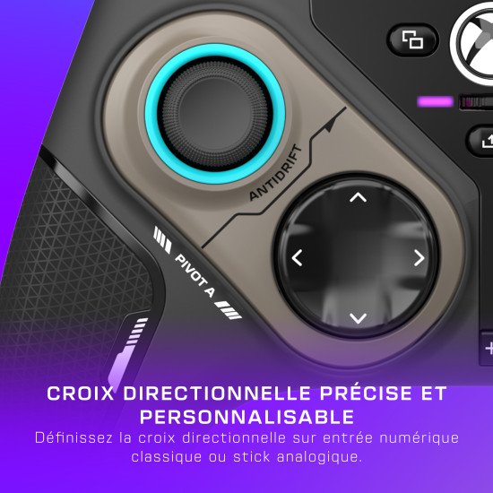 Turtle Beach Stealth Pivot – Manette intelligente sans fil - PC Windows, Xbox Series X|S, Xbox One, appareils Android – Modules pivotants, écran tableau de bord, sticks à effet Hall, boutons reprogrammables, Bluetooth Turtle Beach Stealth Pivot – Manette intelligente sans fil - PC Windows, Xbox Series X|S, Xbox One, appareils Android – Modules pivotants, écran tableau de bord, sticks à effet Hall, boutons reprogrammables, Bluetooth