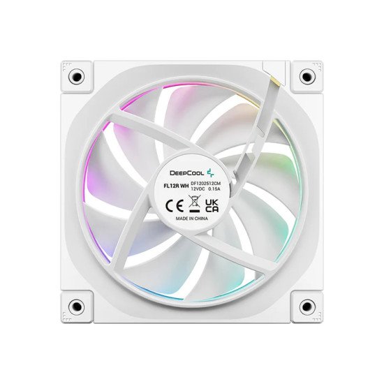 DeepCool FL12R Boitier PC Ventilateur 12 cm Blanc 1 pièce(s) DeepCool FL12R Boitier PC Ventilateur 12 cm Blanc 1 pièce(s)