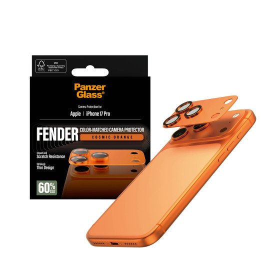 PanzerGlass ® Fender Camera Protector Cosmic Orange iPhone 17 Pro Protection d'écran transparent Apple 1 pièce(s)
