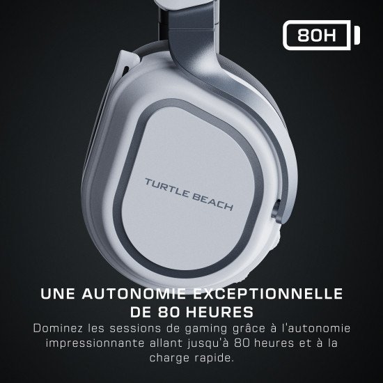 Turtle Beach Casque gaming amplifié multiplateforme sans fil Stealth 700 pour PS5, PS4, PC et mobile - Haut-parleurs 60 mm, microphone avec isolation acoustique par l'IA, Bluetooth, autonomie 80 heures, deux émetteurs - Blanc Turtle Beach Casque gaming amplifié multiplateforme sans fil Stealth 700 pour PS5, PS4, PC et mobile - Haut-parleurs 60 mm, microphone avec isolation acoustique par l'IA, Bluetooth, autonomie 80 heures, deux émetteurs - Blanc